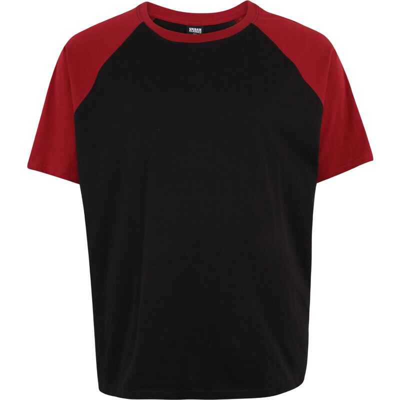 Urban Classics Tričko krvavo červená / čierna 55888163