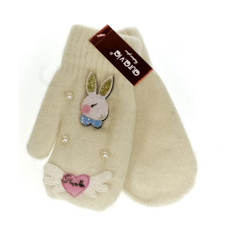 AURA.VIA Detské biele rukavice MAE 64446309