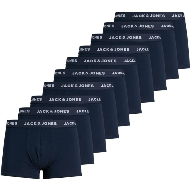 JACK & JONES Boxerky námornícka modrá / biela 57348401