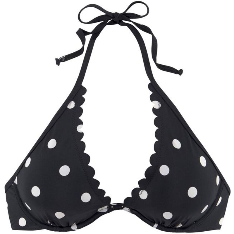 LASCANA Bikinový top čierna / biela 54224546