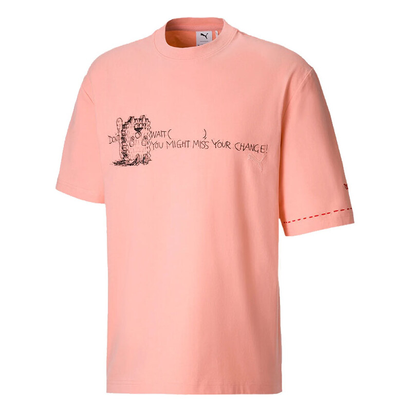 Puma x Michael Lau 2Long Mens Tee - Pánske - Tričko Puma - Ružové - 66355823