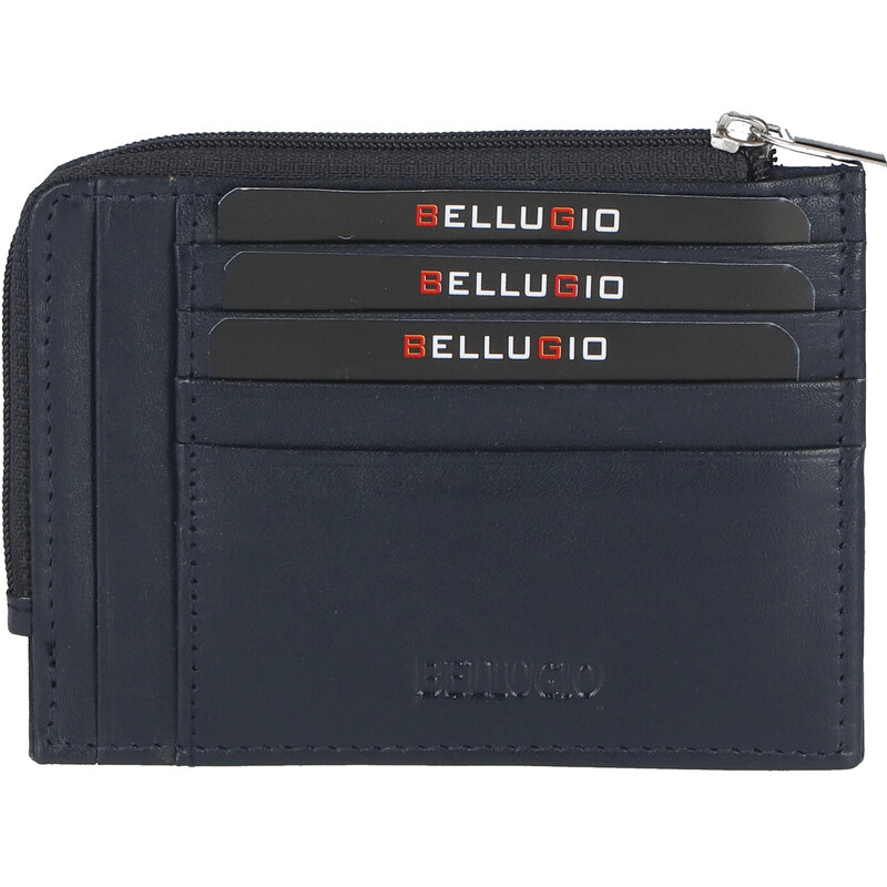 Kožená dokladovka tmavo modrá - Bellugio Salli tmavo modra 60826651