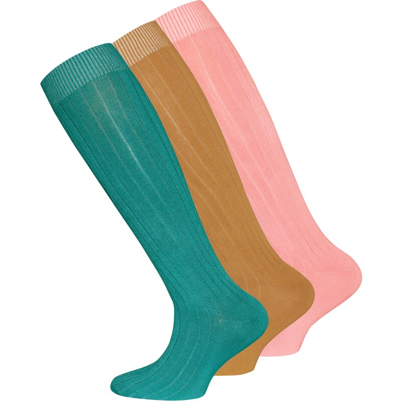 EWERS Ponožky farba ťavej srsti / nefritová / ružová 54224304