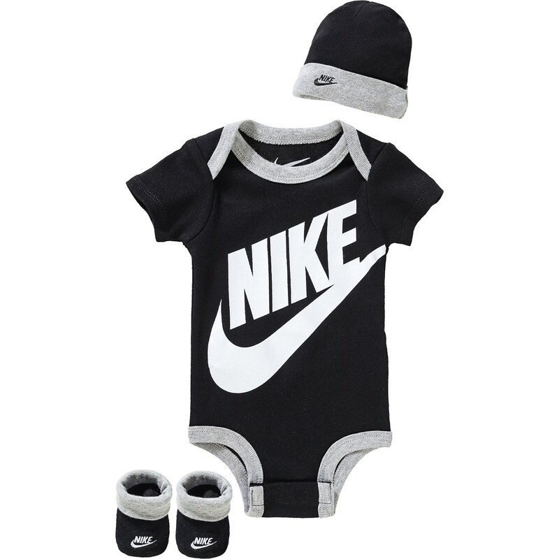 Nike Sportswear Set Futura sivá melírovaná / čierna / biela 51066266