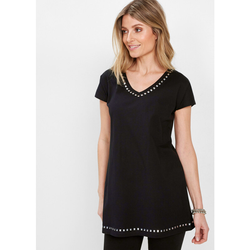 bonprix Dlhé tričko, farba čierna 54795842