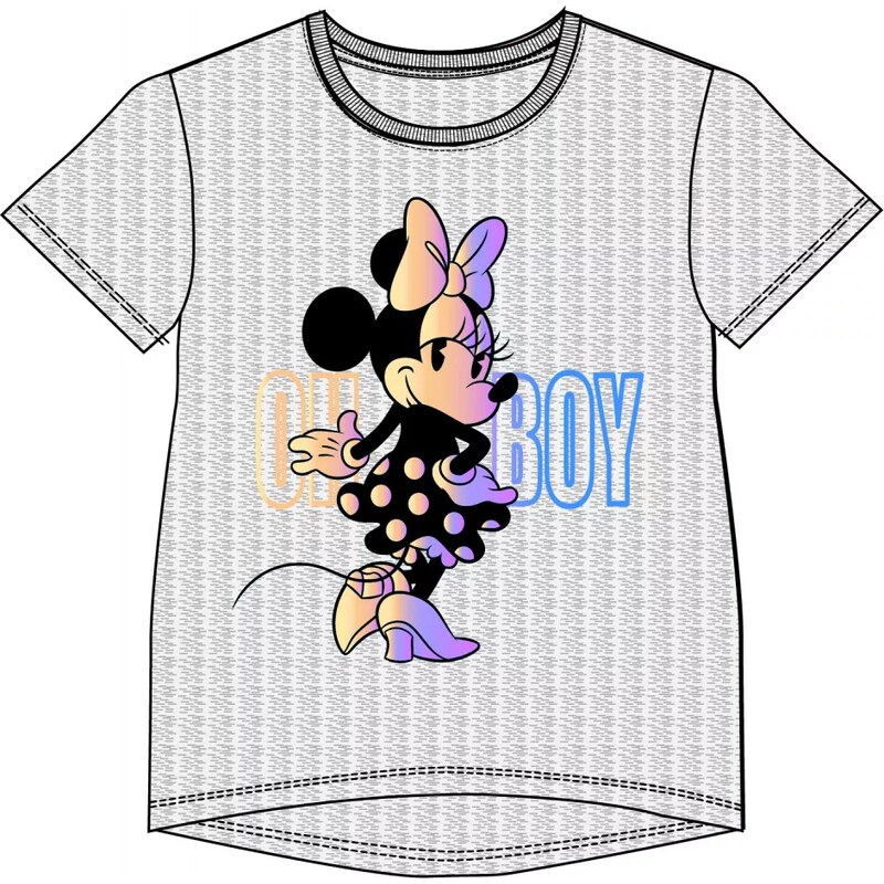 Javoli Detské tričko krátky rukáv Disney Minnie veľ. 140 sivé