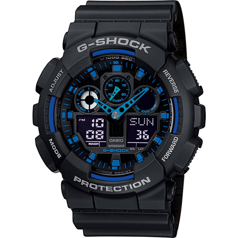 Hodinky Casio G-Shock GA 100-1A2ER Black/ Blue Universal 22135867