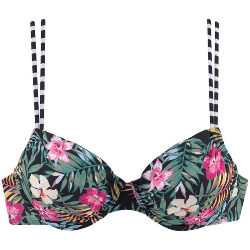 VENICE BEACH Bikinový top zelená / ružová / čierna / biela 54224887