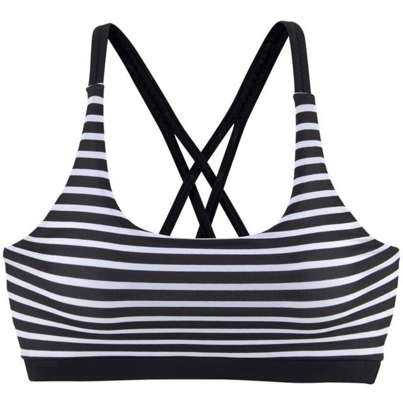 VENICE BEACH Bikinový top čierna / biela 54441093