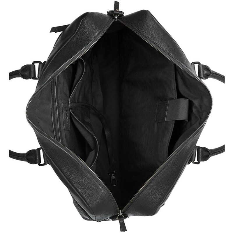 Pánska kožená taška na notebook Burkely Minvel- čierna