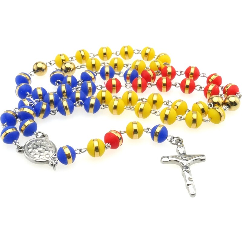 CITY STORM Retiazka ruženec z chirurgickej ocele farebný - 8 mm 66889155