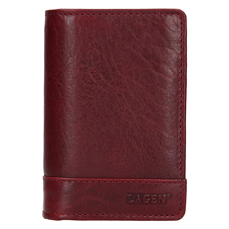 Lagen Kožená dokladovka V-260/T bordo 67280947