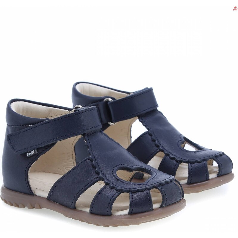 Detské kožené sandálky EMEL E2183A-6 srdiečko 46771074