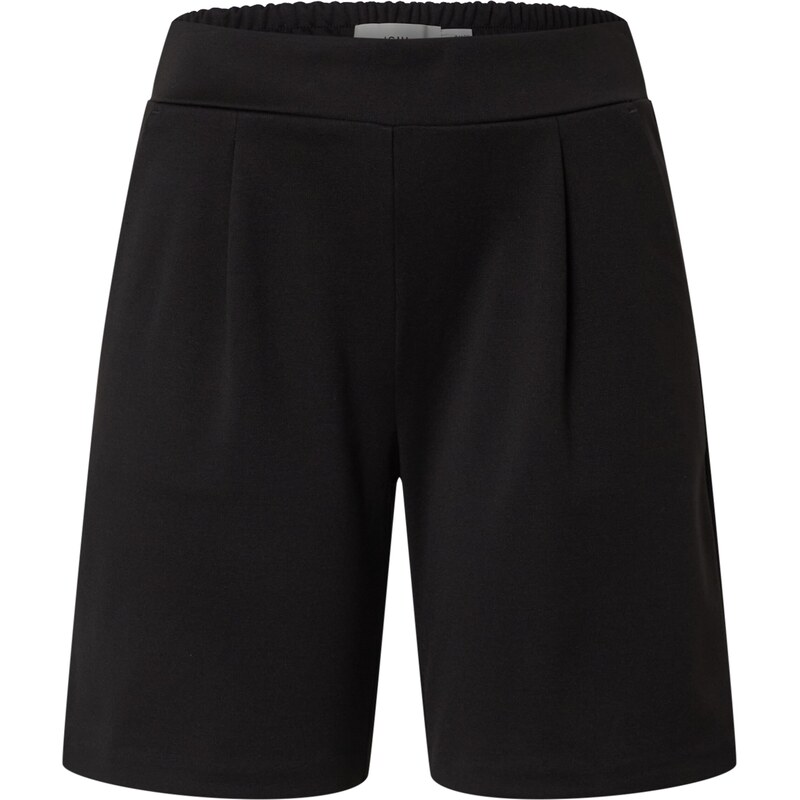 ICHI Plisované nohavice Kate čierna 63209169