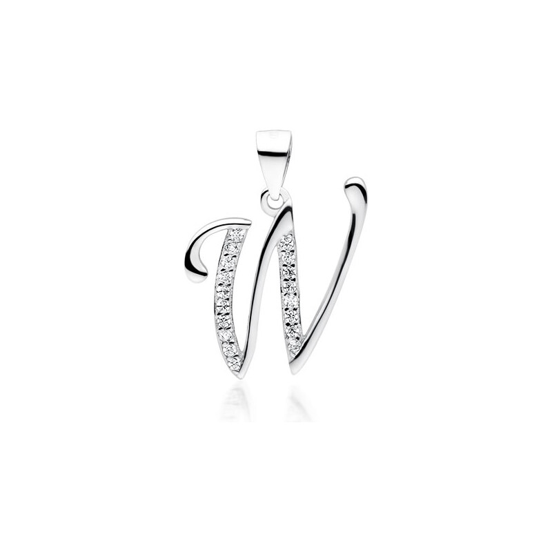 Olivie PÍSMENO W strieborný prívesok 4973 22287998