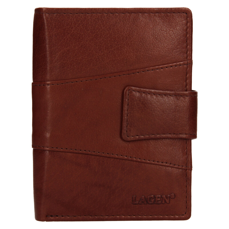 Lagen Pánska kožená peňaženka V-299 hnedá 48533906