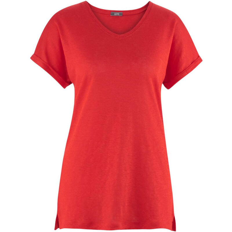 Glara Dámske letné tričko z lanu 22235501