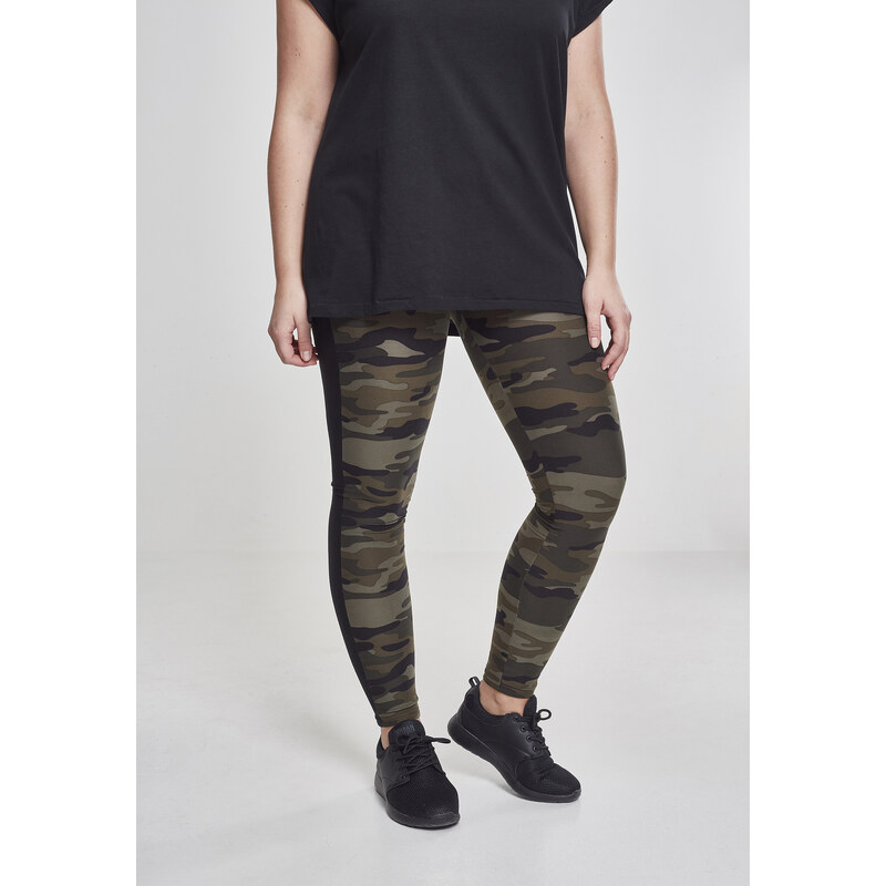 Urban Classics Womens Camo Leggings Stripe woodcamo/blk 50660712