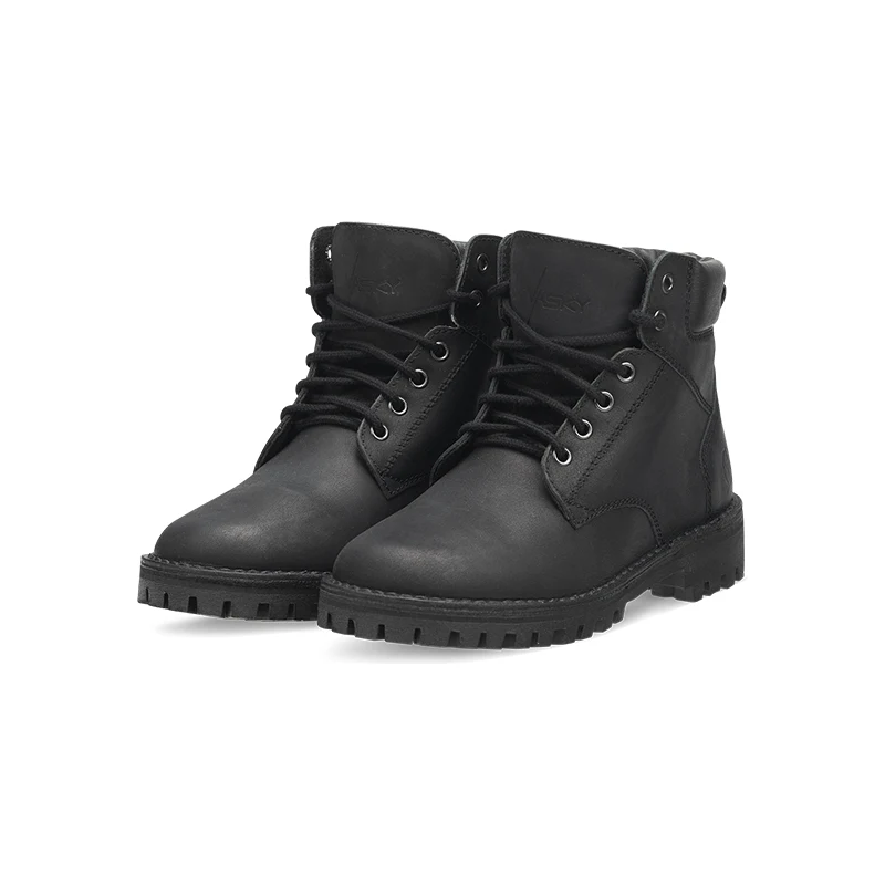 Vasky Farm Low Black Pánske kožené členkové topánky čierne