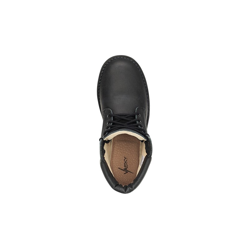 Vasky Farm Low Black - Dámske kožené členkové topánky čierne, ručná výroba jesenné / zimné topánky