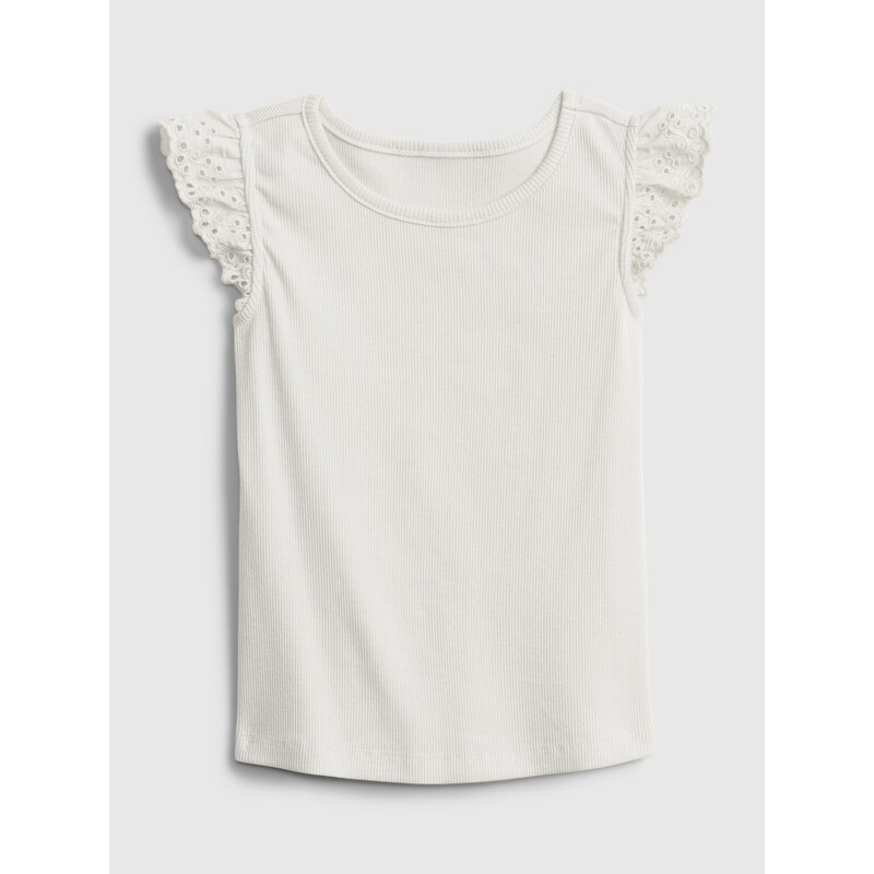 E-shop GAP Childrens T-Shirt fltr rib k2w - Girls