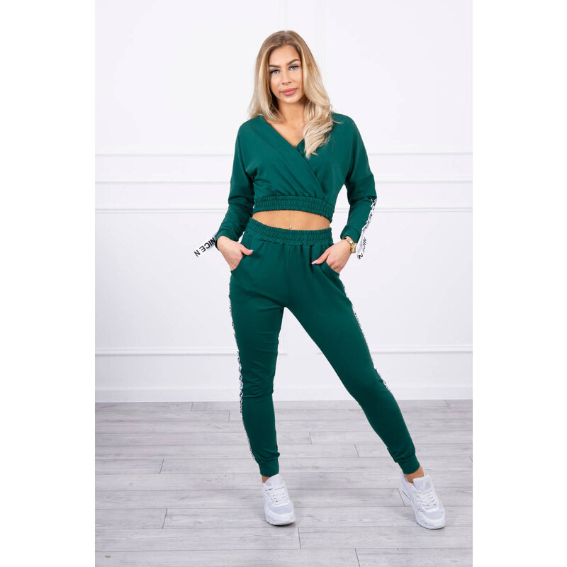 MladaModa Tepláková súprava s crop-topovou mikinou model 9240 22290336