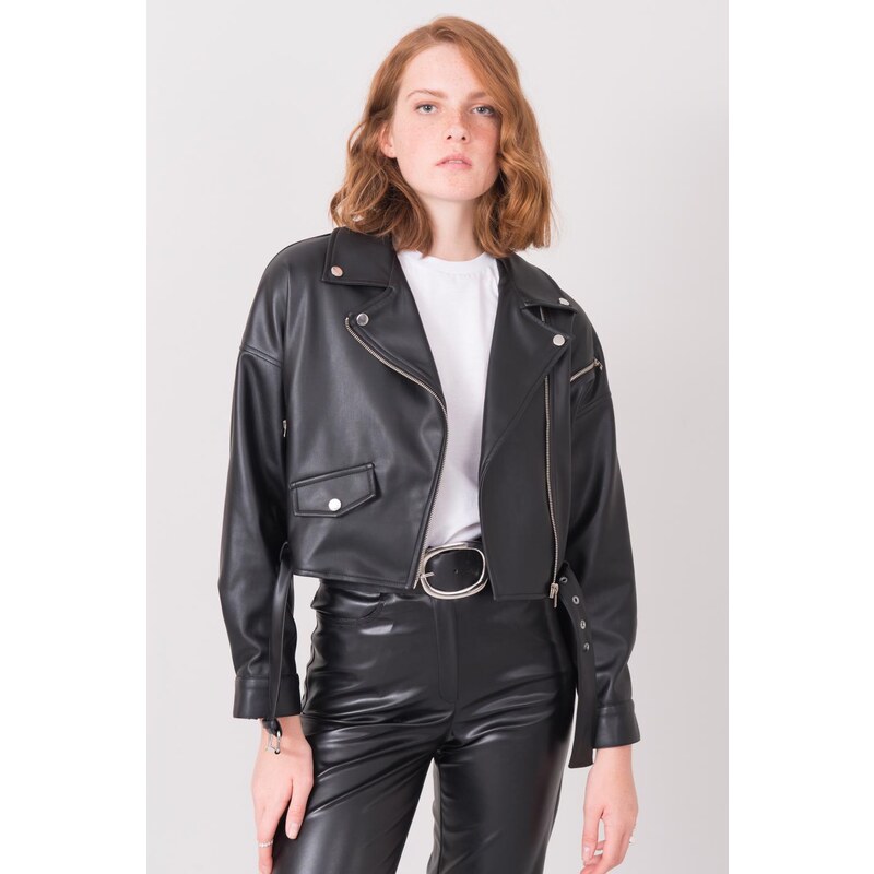 FPrice Dámska kožená motorkárska bunda 15746 - BSL 49737068