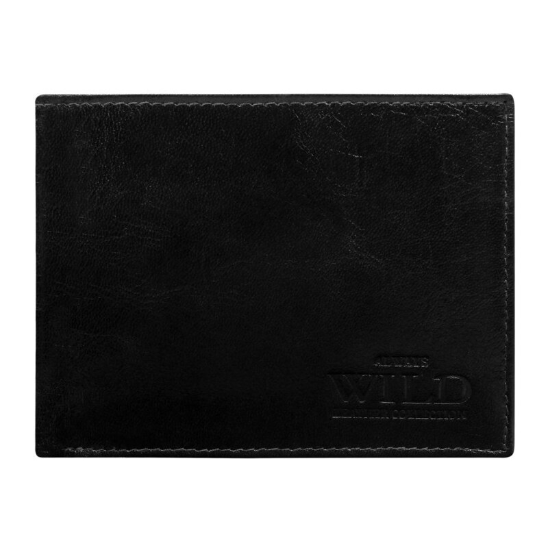 Kožená čierna pánska peňaženka WILD 4510 22296384