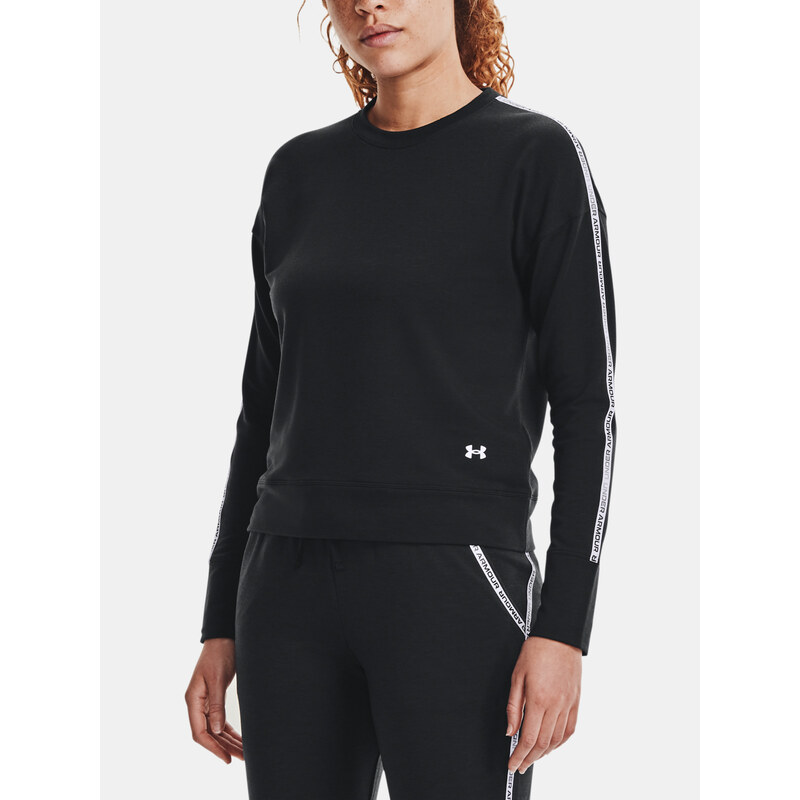 Under Armour MIkina Rival Terry Taped Crew-BLK - Womens 67389440