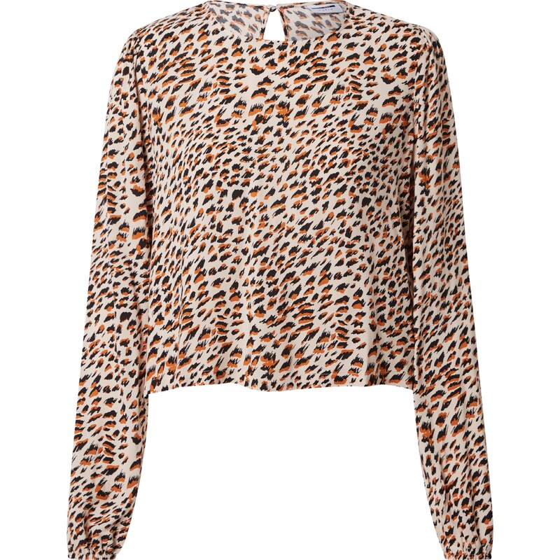 Noisy may Blúzka FIONA béžová / hnedá / čierna 22841740