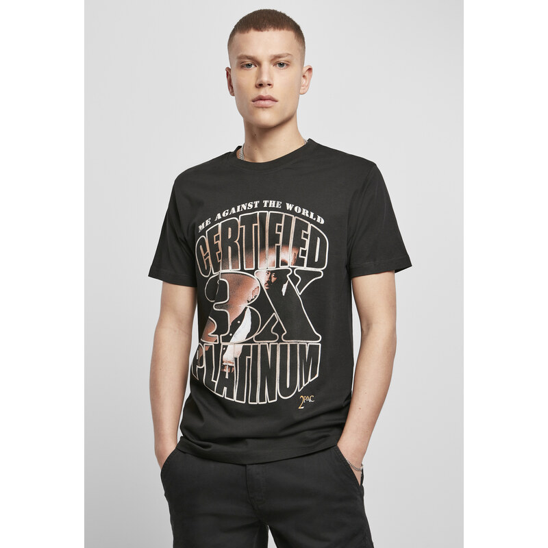 Merchcode Mens T-shirt Tupac Me Against the World Platinium black 50679925