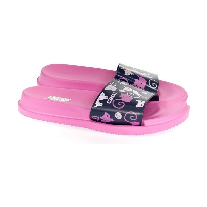 JOHN-C Detské ružovo-modré šľapky MURA 22439575