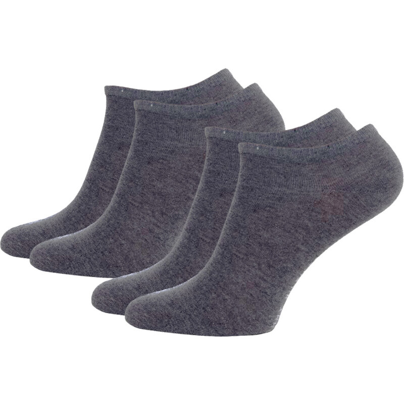 TOMMY HILFIGER - 2PACK sivé členkové ponožky