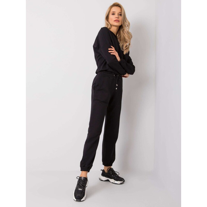 RUE PARIS Sweatpants-RV-DR-6120.03P-black 64685810