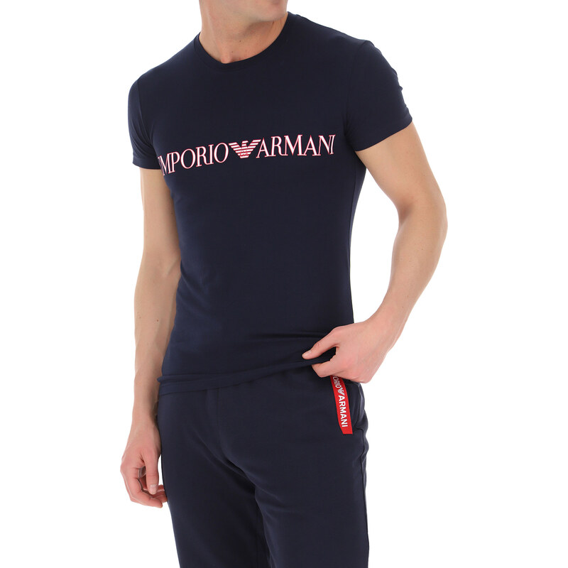 Pánske tričko 111035 1P516 00135 námornícka modrá - Emporio Armani 25436270