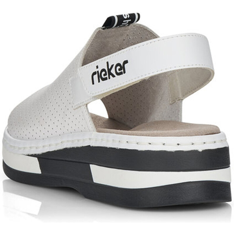 Dámske sandále RIEKER V5915-80 biela S4