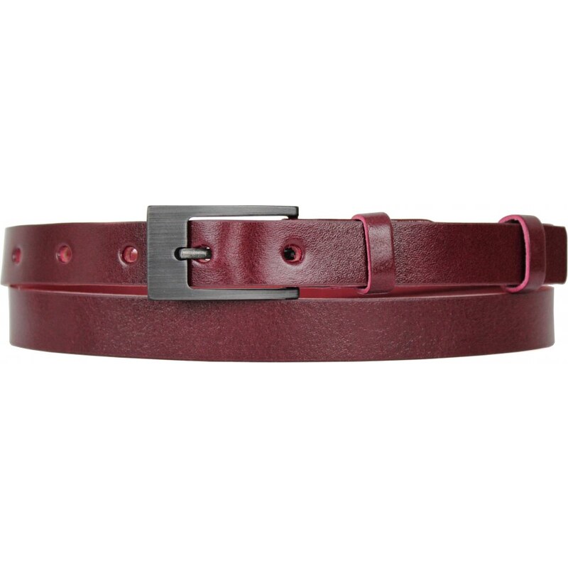 Black Hand Dámsky kožený opasok Black Hand 2069-58 bordó 38065162
