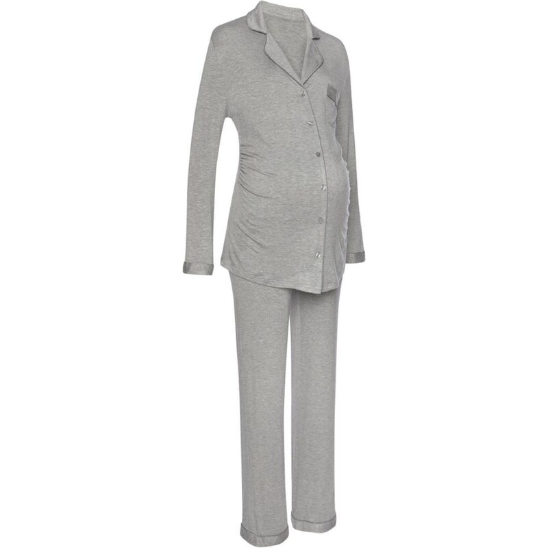 LASCANA Pyžamo sivá melírovaná 67284653