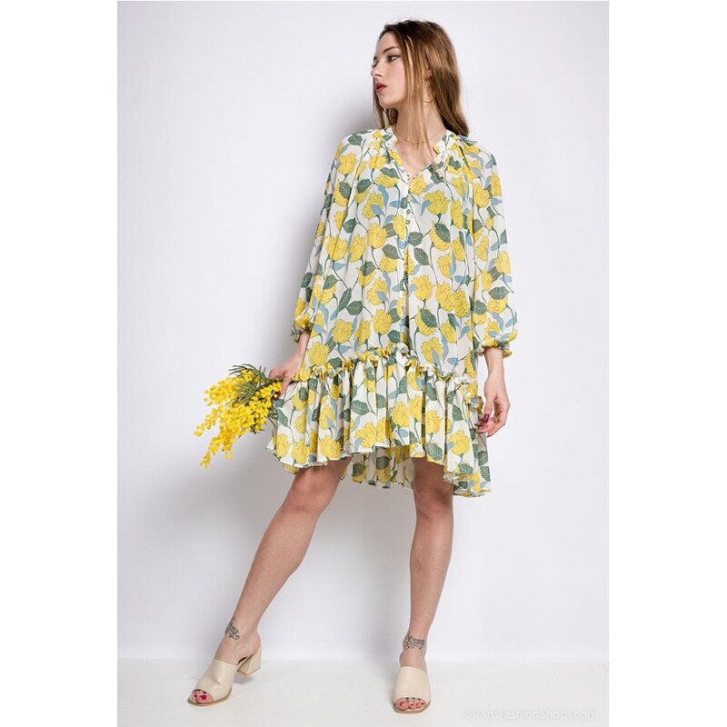 Last Queen Tunikové šaty s kvetmi 22577405