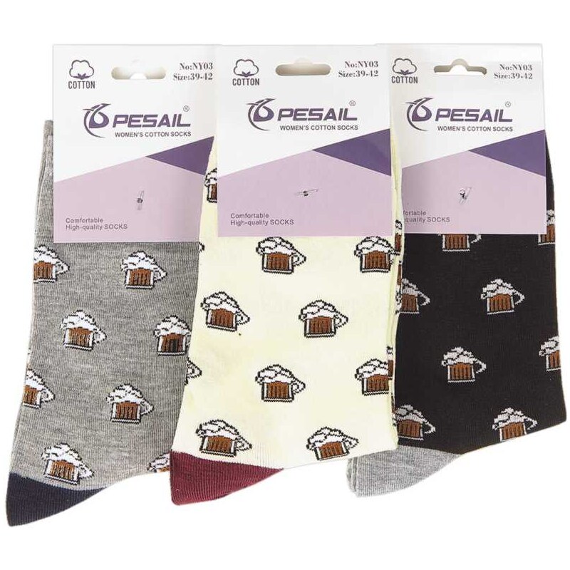 Dámske ponožky PIVO 3 páry 22643973