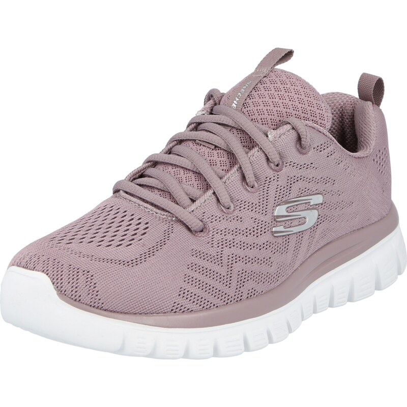 SKECHERS Nízke tenisky Graceful Get Connected levanduľová / strieborná 67178179