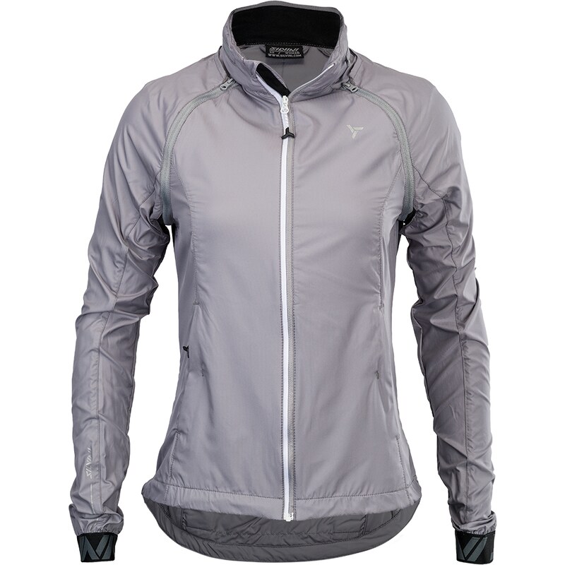 Dámska vetruvzdorná bunda Silvini Vetta šedá 43100565