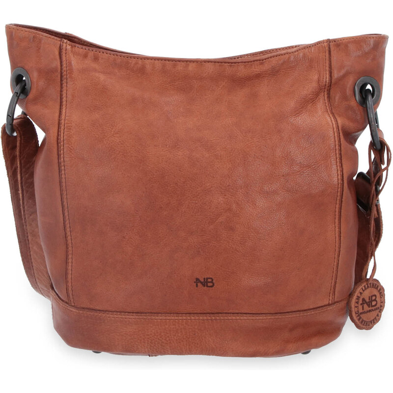 Kožená kabelka crossbody Noelia Bolger koňaková NB 2089 KO 22275027