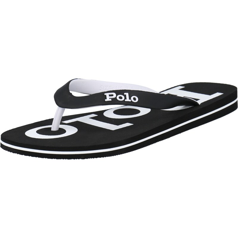 Polo Ralph Lauren Žabky 'Bolt' čierna / biela