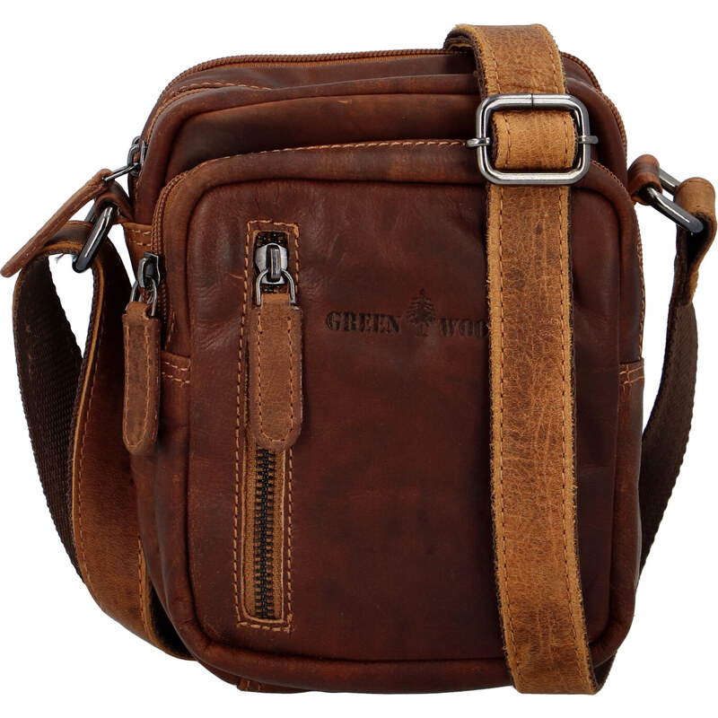 Pánska kožená taška Green Wood Element 66816990
