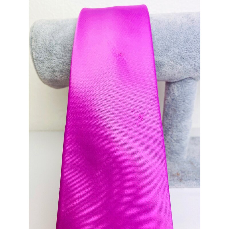 Webmoda Pánska fialová saténová kravata - KAZOVÉ