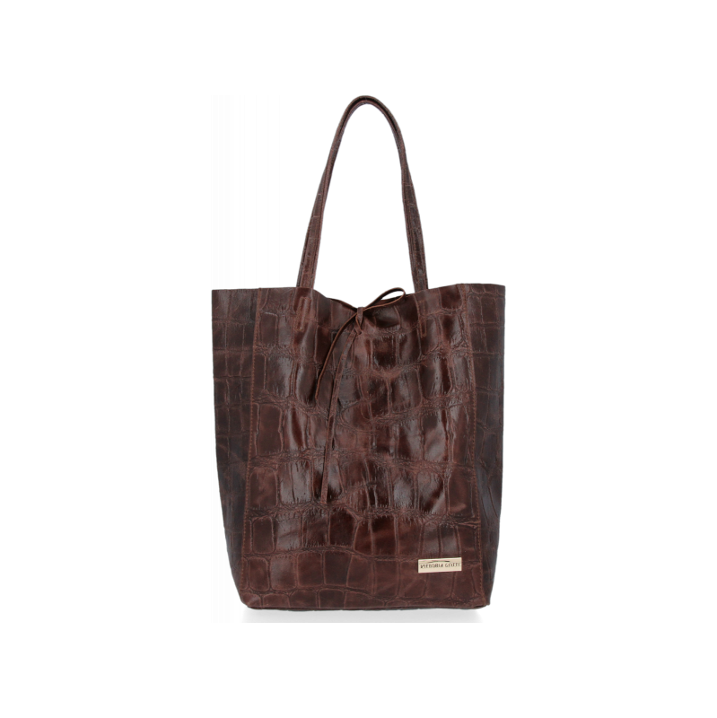 Kožené kabelka univerzálna Vittoria Gotti čokoládová V299COCO 67016980
