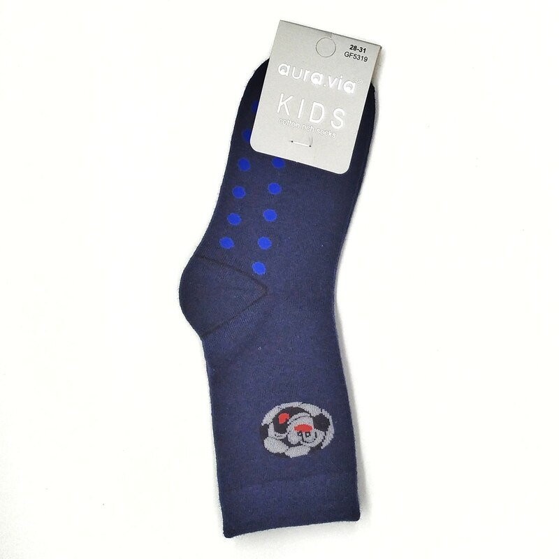 Detské obrázkové ponožky Aura.Via tmavo modré (85% bavlna) 46771113