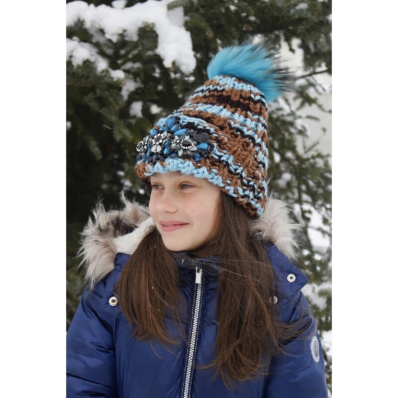 Darissa Zimná detská štrikovaná čiapka - Estera