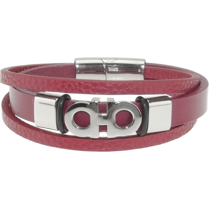 CITY STORM Unisex náramok trojitý z eko kože červený 66889479